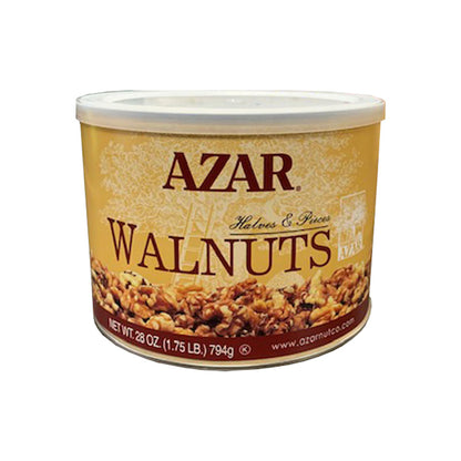 Azar Walnut Halves & Pieces, 6 x 1.75 lb Case - Alternate product angle or state