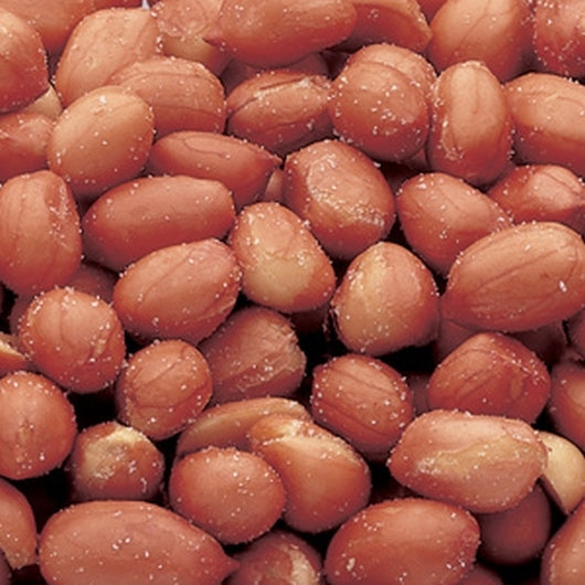 Azar Roasted & Salted Redskin Spanish Peanut, 6 x 2.38 lb Case - Nuts & Seeds