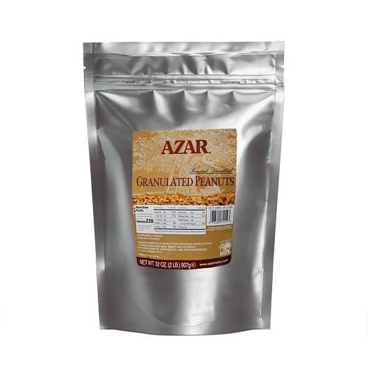 Azar Granulated Dry Roasted Unsalted Peanut Topping, 3 x 2 lb Case - DOT product image 2