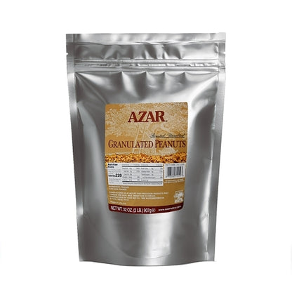 Azar Granulated Dry Roasted Unsalted Peanut Topping, 3 x 2 lb Case - DOT product image 2