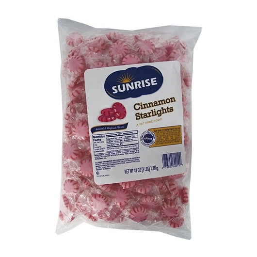 Sunrise Cinnamon Starlight Candy Cinnamon Starlight, 8 x 3 lb Case - Alternate product angle or state