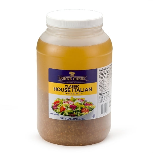 Bonne Chere Classic House Italian Dressing, 4 x 1 GA Case - Condiments & Sauces