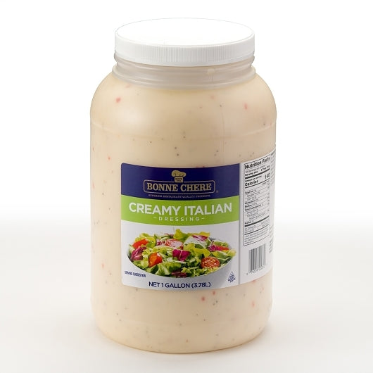 Bonne Chere Creamy Italian Dressing, 4 x 1 GA Case - Condiments & Sauces