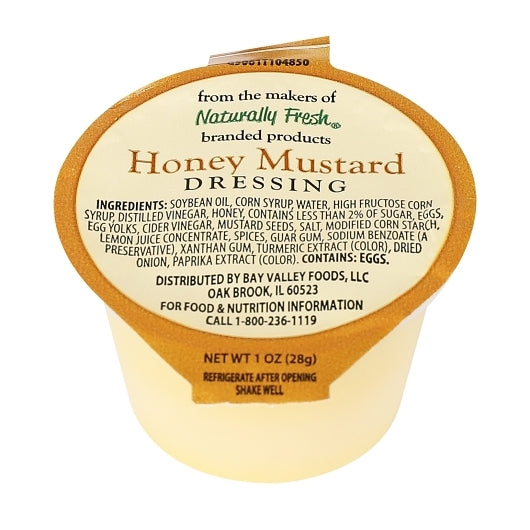 Naturally Fresh Honey Mustard Dressing Single Serve Cups, 100 x 1 oz Case - Condiments & Sauces