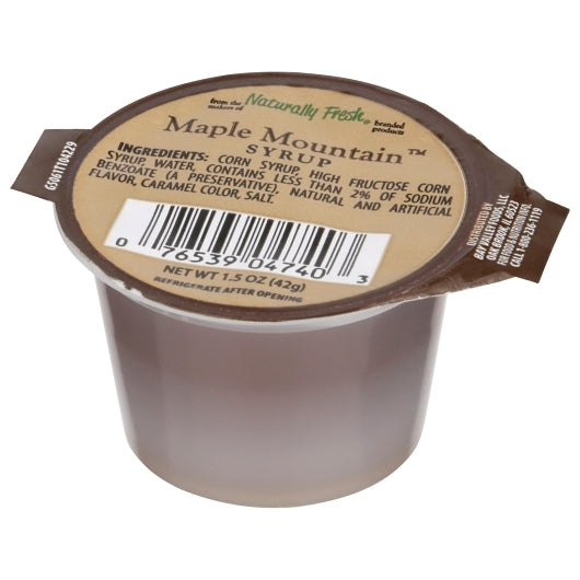 Naturally Fresh Maple Flavored Pancake Syrup Cup Single Serve, 100 x 1.5 oz Case - DOT product image 2