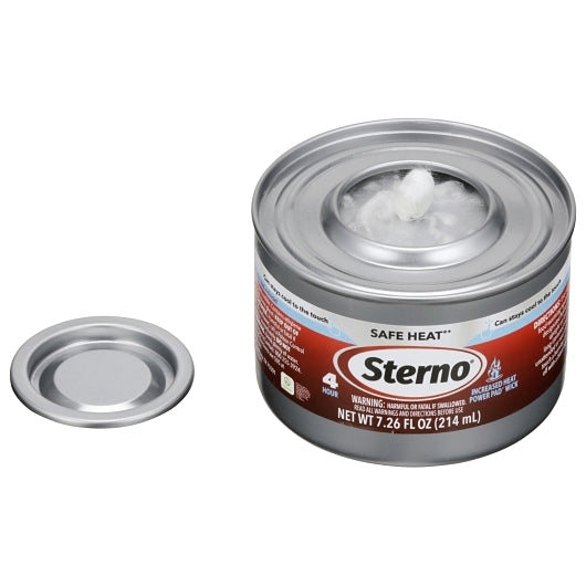 Sterno Four HOUR SAFE HEAT Wick CHAFING Dish FUEL W/Power Pad, 24 x 7.26 fl oz Case - DOT product image 2