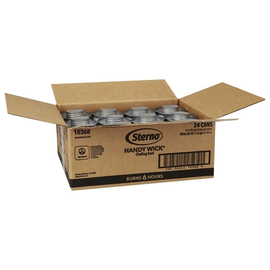 Sterno 6 HOUR HANDY WICK TWIST CAP CHAFING FUEL, 24 x 24 x 7.11 fl oz Case - DOT product image 5