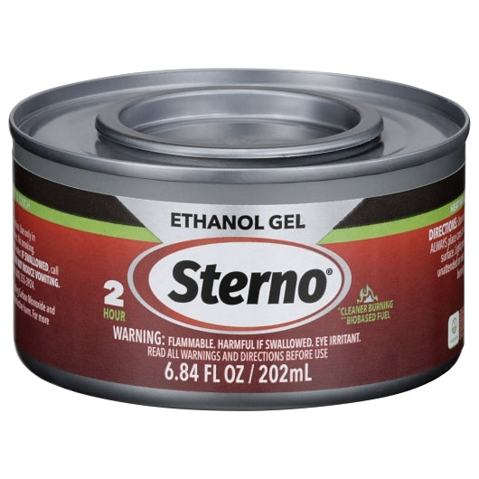 Sterno Two Hour Green Ethanol Gel Chafing Fuel, 72 x 6.84 fl oz Case - Chafing Fuel & Catering Supplies