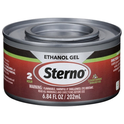 Sterno Two Hour Green Ethanol Gel Chafing Fuel, 72 x 6.84 fl oz Case - Chafing Fuel & Catering Supplies