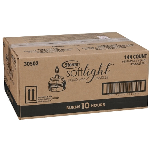 Soft Light - 10 Hour Soft Light Liquid Wax Candle, 144 x 0.85 fl oz Case - DOT product image 6