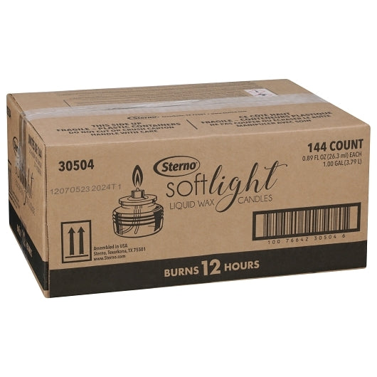 Soft Light - 12 Hour Soft Light Liquid Wax Candle, 144 x 0.89 fl oz Case - DOT product image 5