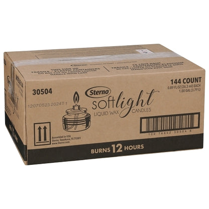 Soft Light - 12 Hour Soft Light Liquid Wax Candle, 144 x 0.89 fl oz Case - DOT product image 5