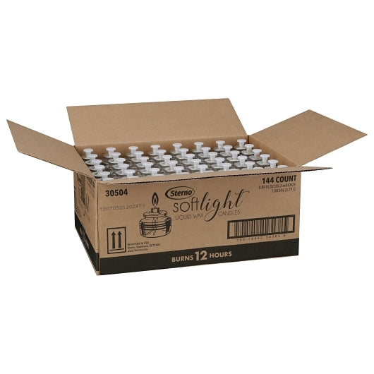 Soft Light - 12 Hour Soft Light Liquid Wax Candle, 144 x 0.89 fl oz Case - DOT product image 3