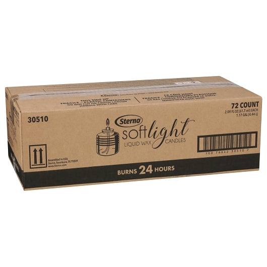 Sterno 24 Hour Soft Light Liquid Wax Candle, 72 x 2.09 fl oz Case - DOT product image 4