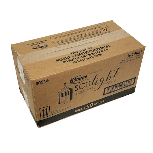 Sterno Soft Light 50 Hour Liquid Wax Candle, 36 x 5.43 fl oz Case - DOT product image 5