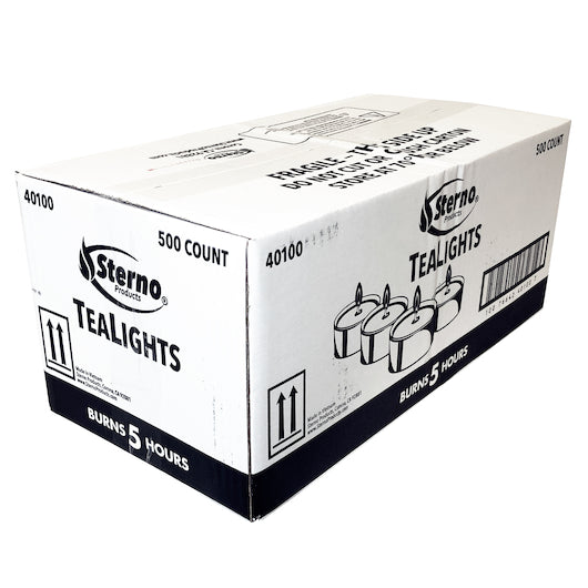 Sterno Wax Tea Sterno Candle Lamp 5 Hour Wax Tealight Candle, 10 x 50 x 1 ct Case - DOT product image 7