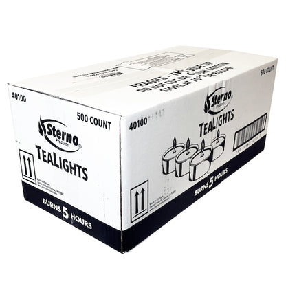 Sterno Wax Tea Sterno Candle Lamp 5 Hour Wax Tealight Candle, 10 x 50 x 1 ct Case - DOT product image 7