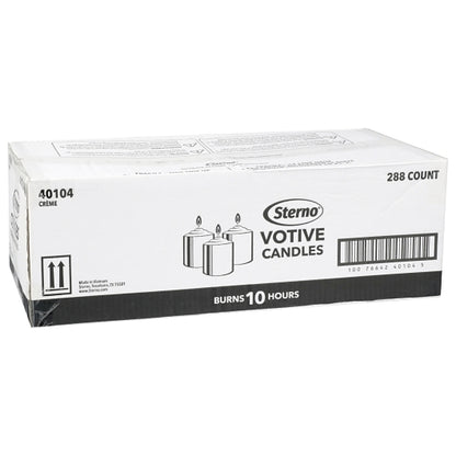 Sterno Candle Lamp 10 Hour Creme Votive Candle, 4 x 72 x 1 ct Case - DOT product image 6