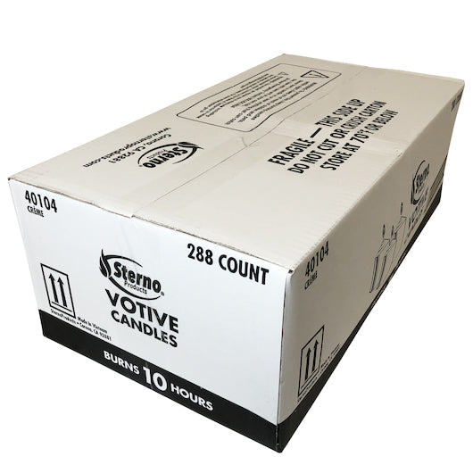 Sterno Candle Lamp 10 Hour Creme Votive Candle, 4 x 72 x 1 ct Case - DOT product image 5