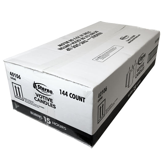 Sterno Candle Lamp 15 Hour Creme Votive Candle, 4 x 36 x 1 ct Case - DOT product image 6