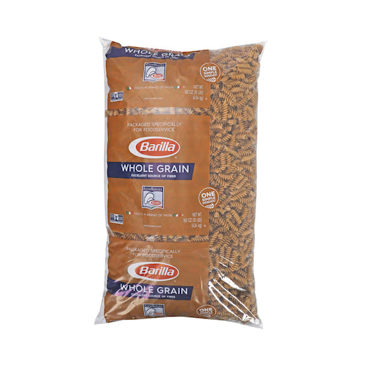 Barilla 100% Whole Grain Rotini Bulk, 2 x 160 oz Case - Pantry Ingredients