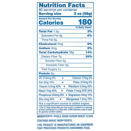 Barilla 100% Whole Grain Rotini Bulk, 2 x 160 oz Case - DOT product image 8