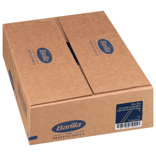 Barilla Linguini Pasta Bulk, 2 x 10 lb Case - GS1 closed shipping case image