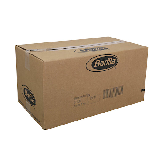 Barilla Farfalle Pasta Bulk, 2 x 160 oz Case - GS1 closed shipping case image
