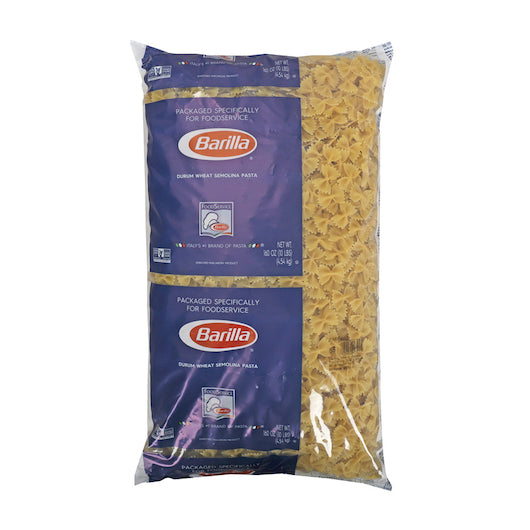 Barilla Farfalle Pasta Bulk, 2 x 160 oz Case - Pantry Ingredients