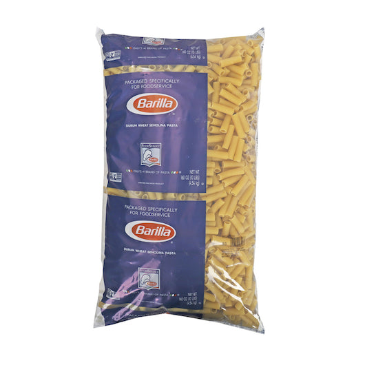 Barilla Rigatoni Pasta Bulk, 2 x 160 oz Case - Pantry Ingredients