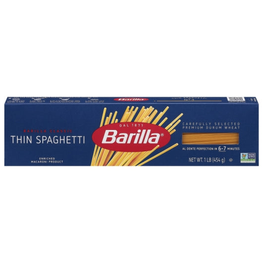 Barilla Thin Spaghetti Pasta, 20 x 16 oz Case - DOT product image 2