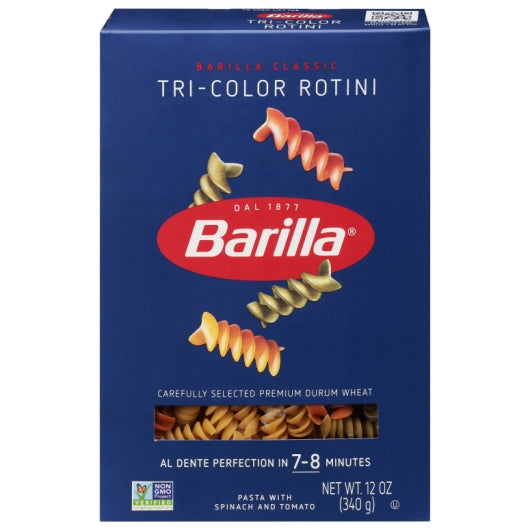 Barilla Tri-Color Rotini Pasta, 16 x 12 oz Case - DOT product image 2