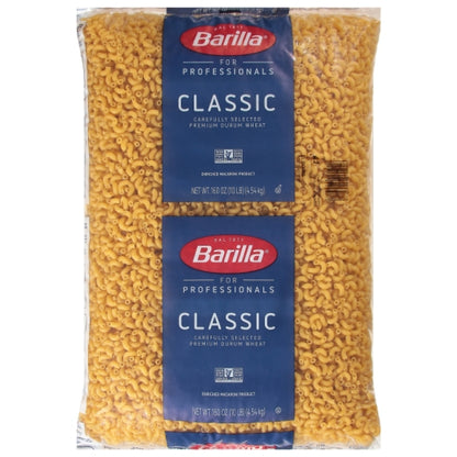 Barilla Kosher Elbows Bulk, 2 x 160 oz Case - Pantry Ingredients