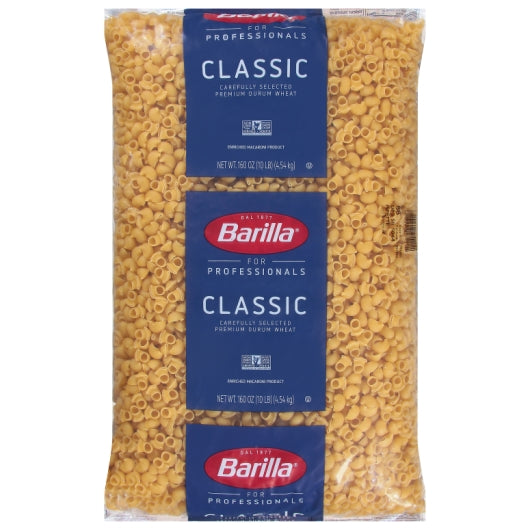 Barilla Pipette Bulk Pasta, 2 x 160 oz Case - Pantry Ingredients
