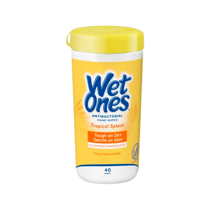 Wet Ones CITRUS ANTIBACTERIAL, 12 x 40 ct Case - Front/center packaged product image