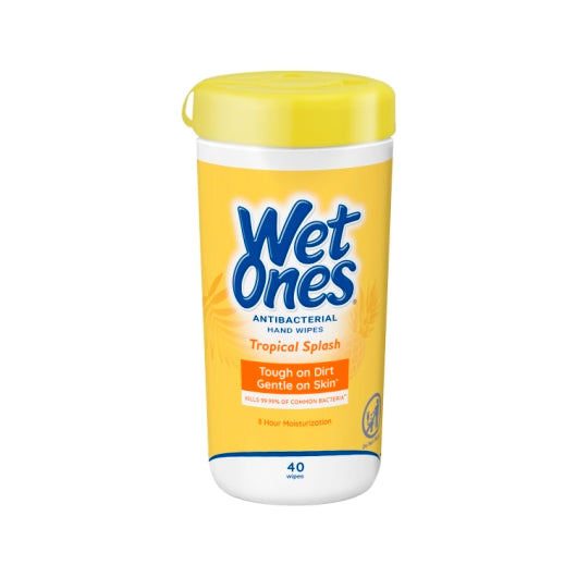 Wet Ones CITRUS ANTIBACTERIAL, 12 x 40 ct Case - Front/center packaged product image
