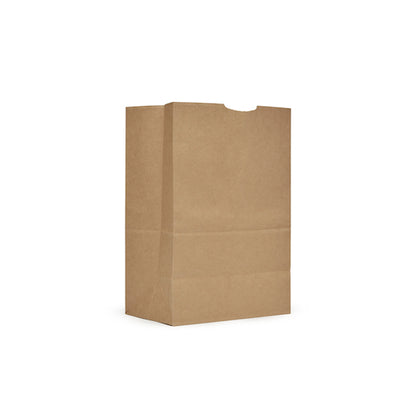 AJM 57# Natural Kraft Grocery Sack, 1 x 500 ct Case - Food Wrap Bags