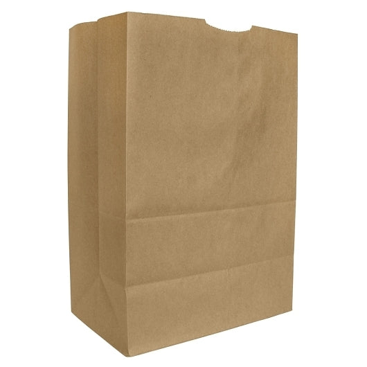 AJM 57# Squat Narrow Base Kraft Bag, 1 x 500 ct Case - Food Wrap Bags