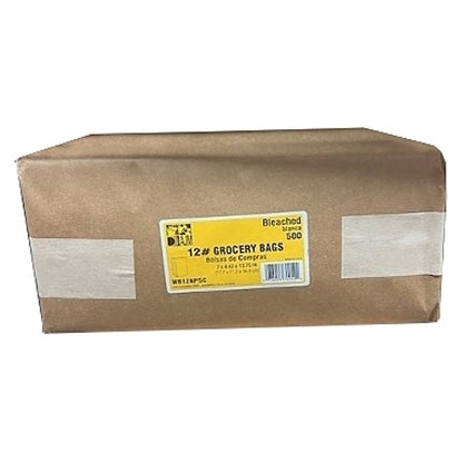 AJM 12# Bleached Bag, 1 x 500 ct Case - DOT product image 2