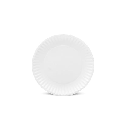 AJM 9 Inch White Uncoated Paper Plate, 1000 x 9 IN Case - DOT product image 2