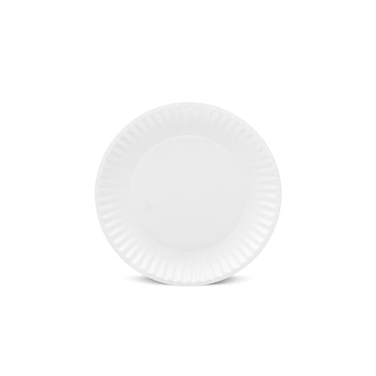 AJM 9 Inch White Uncoated Paper Plate, 1000 x 9 IN Case - DOT product image 2