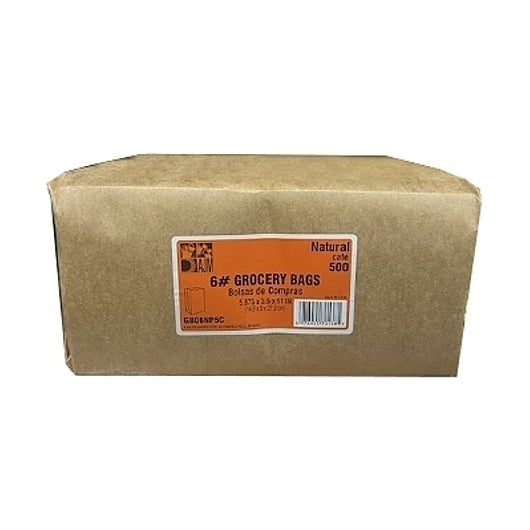 AJM 6# Natural Kraft Bag, 1 x 500 ct Case - DOT product image 3