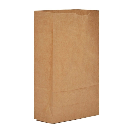 AJM 6# Natural Kraft Bag, 1 x 500 ct Case - Disposables