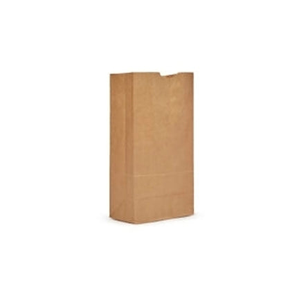 AJM 16# Natural Kraft Bag, 1 x 500 ct Case - Disposables