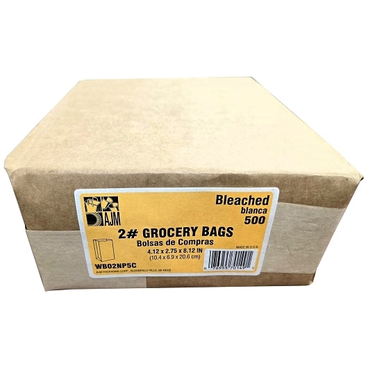 AJM 2# Bleached Bag, 1 x 500 ct Case - DOT product image 3