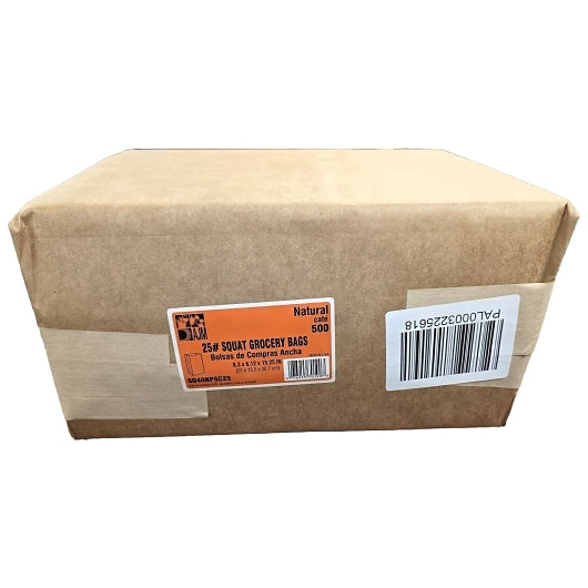 AJM 25# Kraft Squat Bag, 1 x 500 ct Case - DOT product image 3
