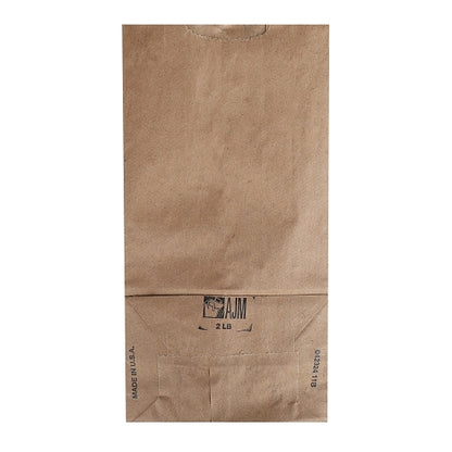 AJM 2# Natural Kraft Bag, 1 x 500 ct Case - DOT product image 2