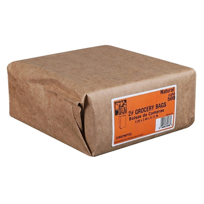 AJM 2# Natural Kraft Bag, 1 x 500 ct Case - DOT product image 4