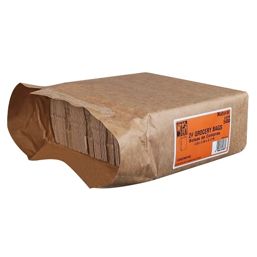 AJM 2# Natural Kraft Bag, 1 x 500 ct Case - DOT product image 3