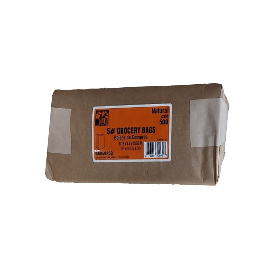 AJM 5# Natural Kraft Bag, 1 x 500 ct Case - DOT product image 4